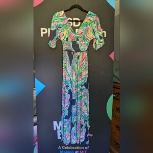 lilly pulitzer aster crochet maxi dress Lilly Pulitzer | Dresses | Lilly Pulitzer Aster Blue And Green V Neck Crochet  Maxi Dress Sz Xs